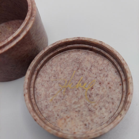 Vintage Stone Trinket Box with Young woman signed Hehel - Picture 6 of 10